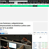Las fusiones y adquisiciones empresariales en Amrica Latina caen un 12 % en 2023